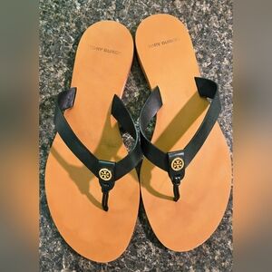 Tory Burch Black and Brown Sandals